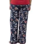 Drifting Off To Sleep Women's Nautical Fitted Pant