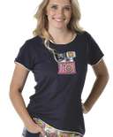 Smile Women's Camera Fitted Tee