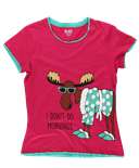 Don't Do Mornings Women's Moose Fitted Tee