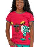 Don't Do Mornings Women's Moose Fitted Tee