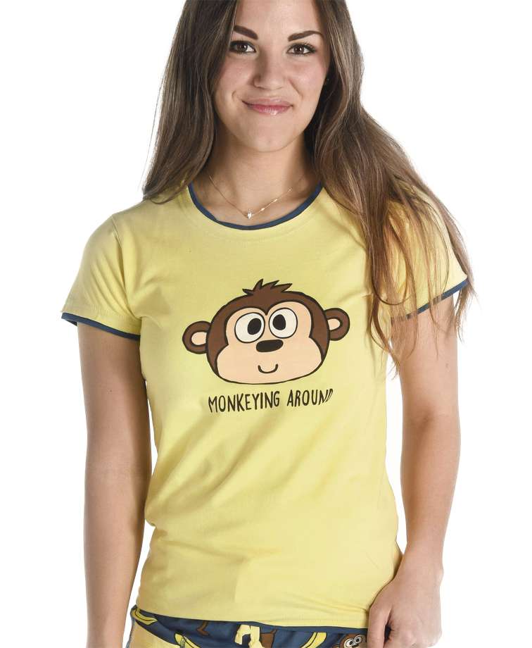 Monkeying Around Women's Fitted Tee