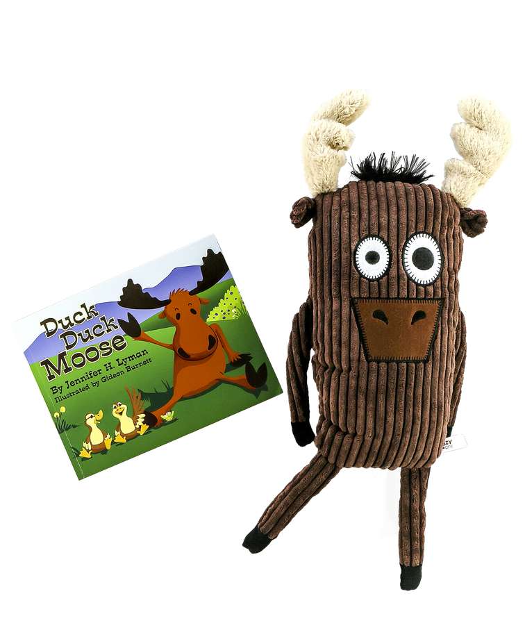 Duck Duck Moose Children's Book and Moose Critter Pet