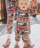 Moose Fair Isle Infant Union Suit