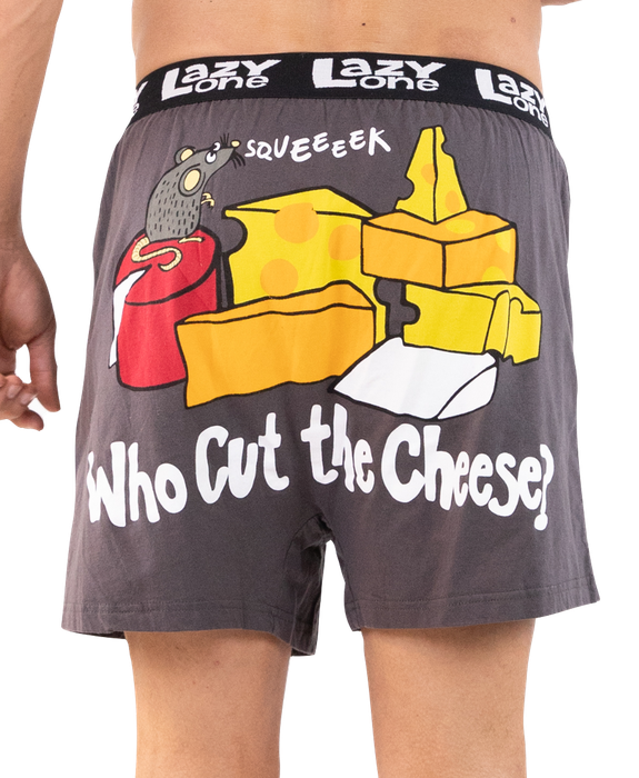 Who Cute The Cheese Men's Funny Boxer LazyOne
