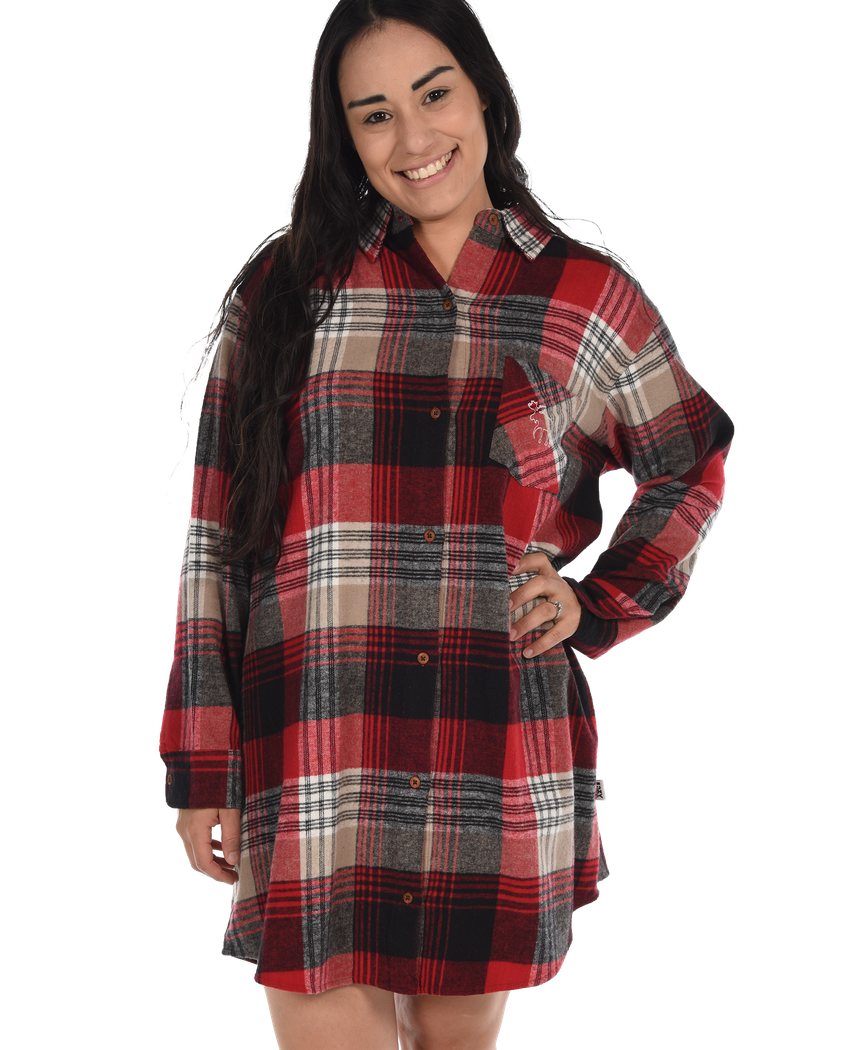 Country Plaid Flannel Nightshirt LazyOne