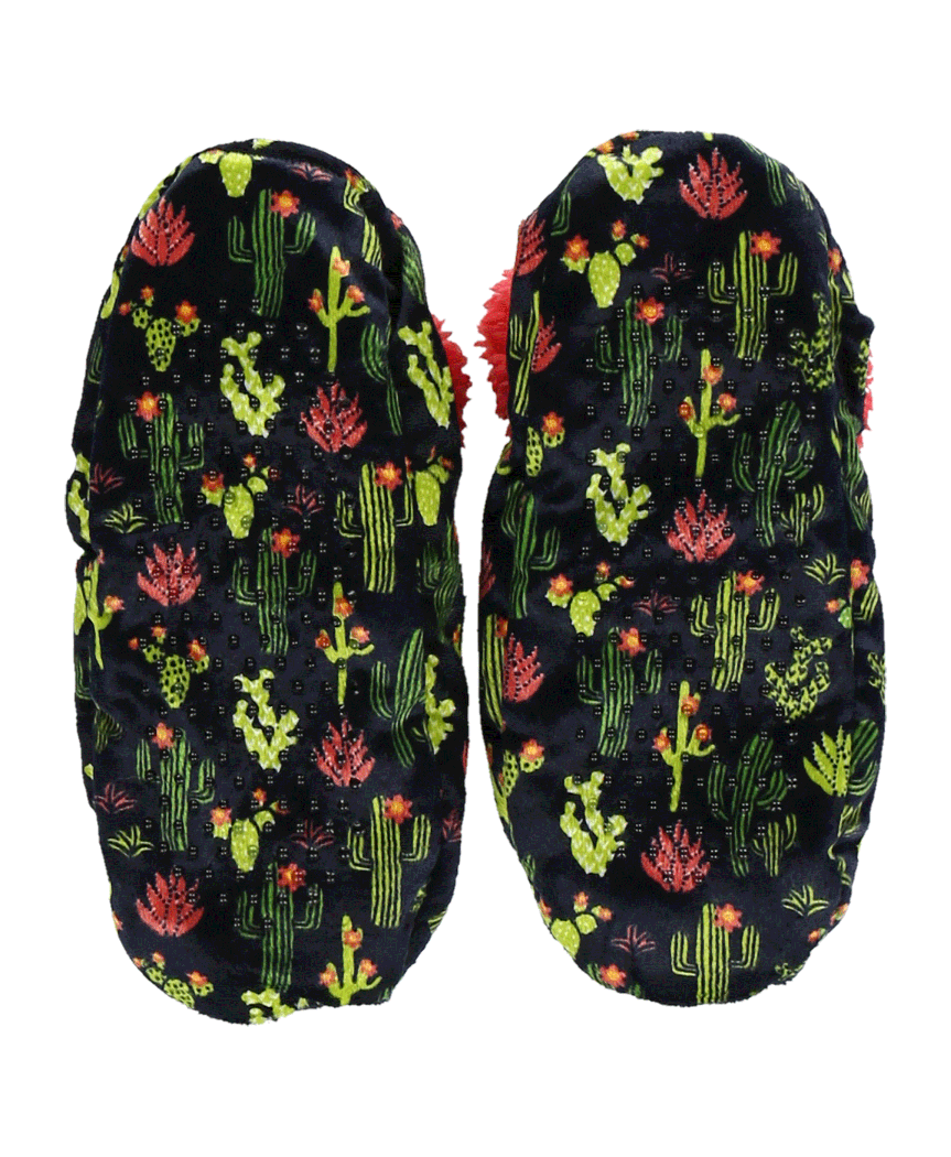 LazyOne Womens Cactus Fuzzy Feet Slippers Adult