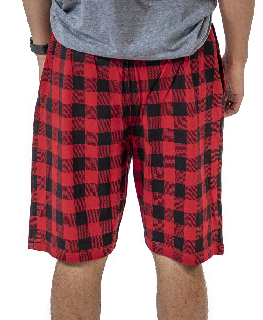 Moose Plaid Men's Pajama Shorts LazyOne