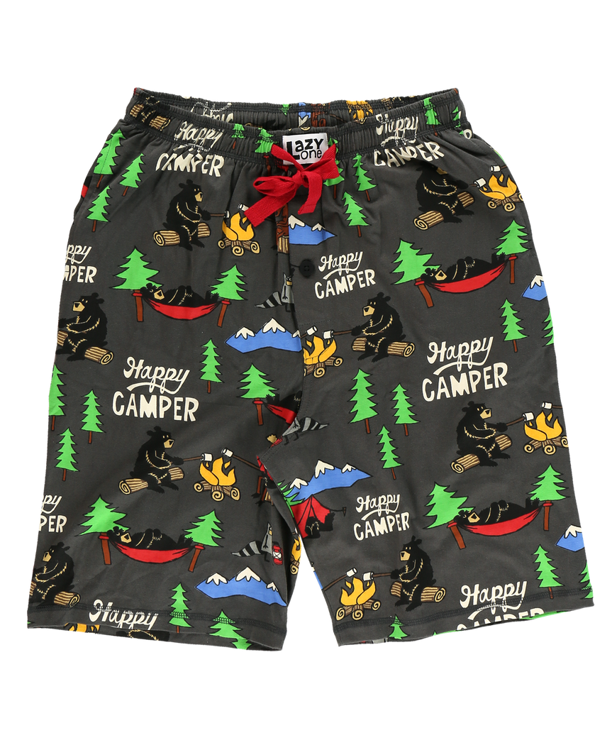 Happy Camper Men's Pajama Shorts LazyOne