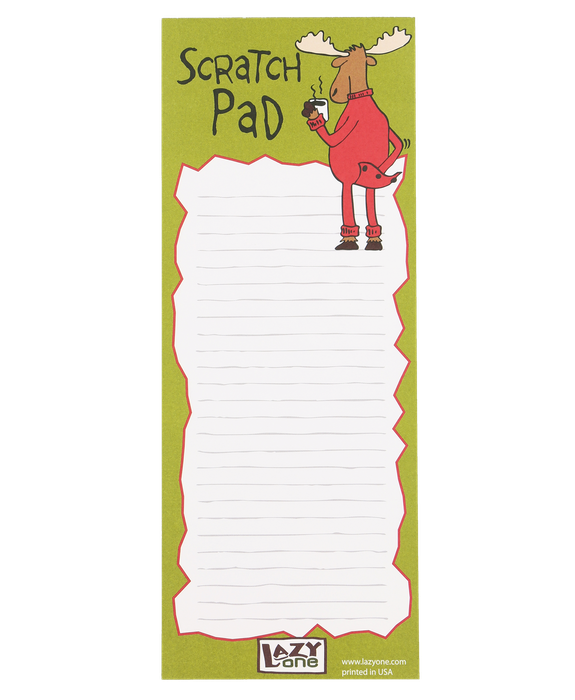 Moose Scratch Pad Notepad LazyOne