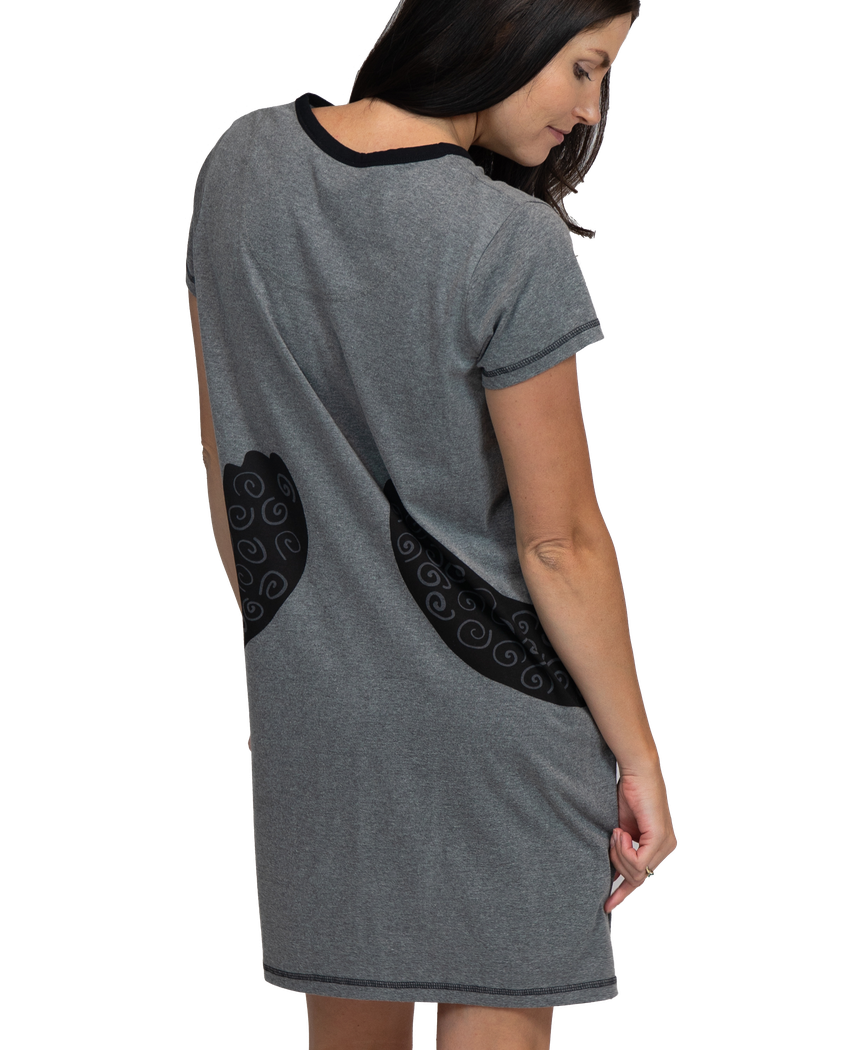 Bear Hug Grey Vneck Nightshirt LazyOne