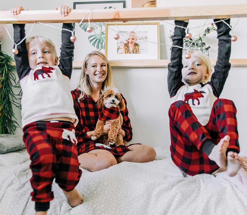 dog bandana with family