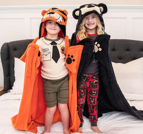 Tiger Hooded Blanket